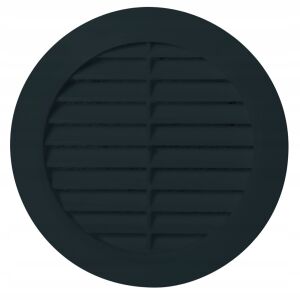 Kerek szellőzőrács T30CZ 100 mm, fekete