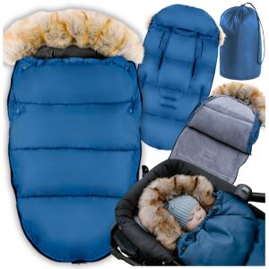 Śpiworek na zimę śpiwór otulacz na sanki do wózka fotelika futro +pokrowiec