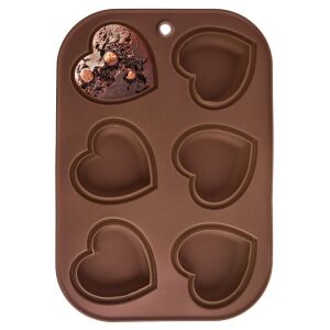 Narancssárga szív alakú szilikon muffinforma SILLINIE 144798627 - Főzőedény & Sütőedény