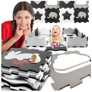 Puzzle mata piankowa gruba edukacyjna dla dzieci na podłogę puzle 31 x 31cm 144799790 - Szivacs puzzle