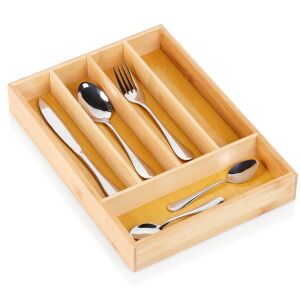 Bambusz evőeszköztartó fiókbetét 25x35 cm