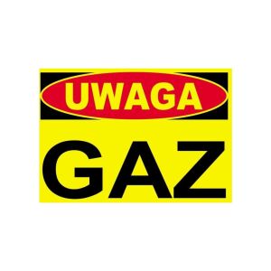 Építési figyelmeztető tábla FIGYELMEZTETÉS GÁZ 144802842 - Jelölés & Figyelmeztetés