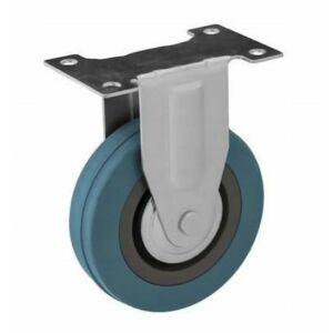 Fix forgókerék, 100 mm átmérőjű, műanyag-gumi