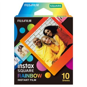 Fujifilm | Instax Square Rainbow (10) Film Instant | 72 x 86 mm | Obszar Obrazu 2.4 x 2.4"; Rozmiar Wydruku 3.4 x 2.8" | Ilość 10