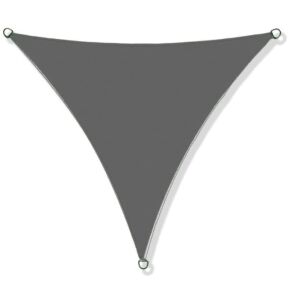 Vízálló codura árnyékoló vitorla 3x3x3m sötétszürke