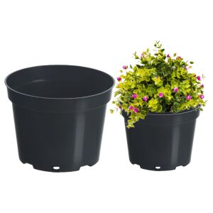 Műanyag készítőedény, fekete, 1,5 l, 15 cm