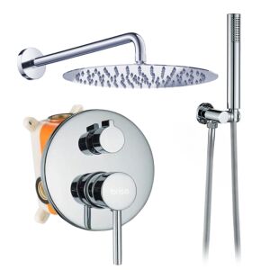 Bateria wannowa prysznicowa ścienna podtynkowa zestaw natrysk deszczownica