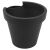 Fekete műanyag ereszcsatorna-függő virágcserép 24 cm 144810810