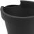 Fekete műanyag ereszcsatorna-függő virágcserép 24 cm 144810810