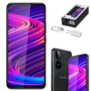 Kruger&Matz FLOW 11 okostelefon 6.56" 4/64GB DualSIM 4000mAh LTE fekete