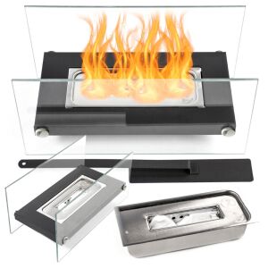 Biokominek wolnostojący fiamma gio do domu ogrodu ozdoba kominek ciepło