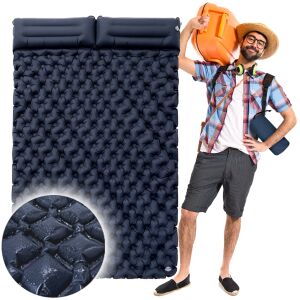 Materac dwuosobowy mata karimata pompowany składany turystyczny na wakacje