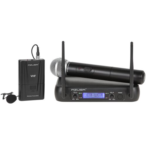 Azusa WR-358LD VHF mikrofon két mikrofonnal + csipesszel 144818146