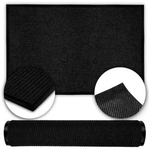 Mata wycieraczka do butów pod drzwi wejściowa czarna zewnętrzna 120 x 180cm 144818504 - Lakberendezés