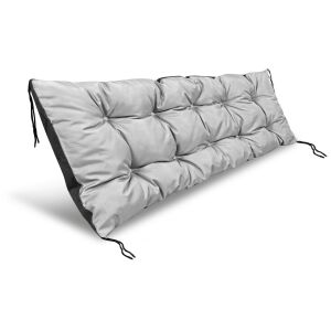 Kerti párna 120x40 cm, vízálló raklappadhoz, világos szürke 144818751 - Kert
