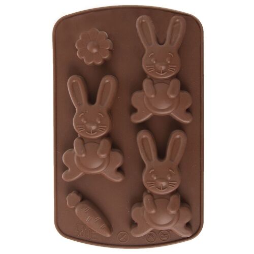 Szilikon narancssárga nyuszi süti és praliné forma SILLINIE 144820369