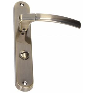 Belső ajtókilincs, hosszú WC-lap, bal oldali, antik sárgaréz 144821226 - Ajtógomb & Kilincs