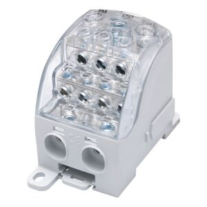 Univerzális elosztó blokk SUB 490 Al/Cu 82090 SIMBLOCK, szürke 144822083 - Sorkapocs