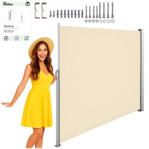 Markiza tarasowa boczna roleta w kasecie zwijana osłona na taras 350x180 GoGarden