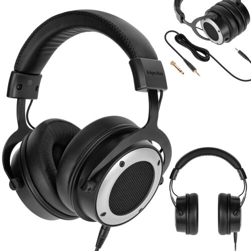 Kruger&Matz Studio Pro fülre helyezhető fejhallgató, félig nyitott, neodímium, 50 mm, Studio