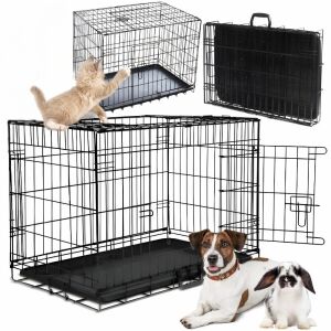 Klatka dla zwierząt kojec dla psa transporter 76x48x53 metalowy mocny duży PetJet 144827566 - Madártartás