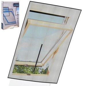 Szúnyogháló tetőtéri ablakra, fekete, 140x120 cm