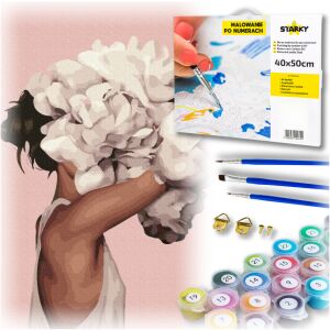 Obraz do malowania po numerach dla dzieci kreatywne rysowanie z ramą postać