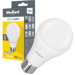 LED izzó A60 12W E27 6500K 230V Rebel 144830419 - Izzó