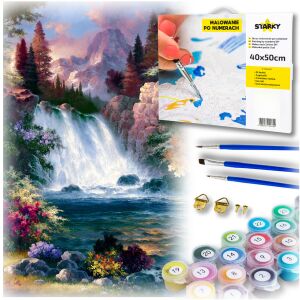 Malowanie po numerach obraz kreatywny zestaw farby pędzle dorosłych dzieci