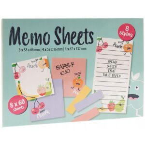 Papír öntapadós jegyzetek matricákkal