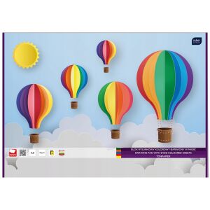 A3-as iskolai rajzfüzet, 20 színes lap 144832723 - Rajzeszköz