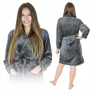 Szlafrok piżama dres kąpielowy męski damski podomka wiązany ciepły sauna 144833132 - Női köntös