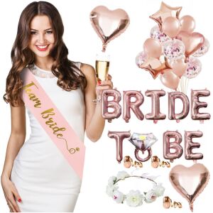 Balony zestaw balonów wieczór panieński dekoracje opaska girlanda duża ślub