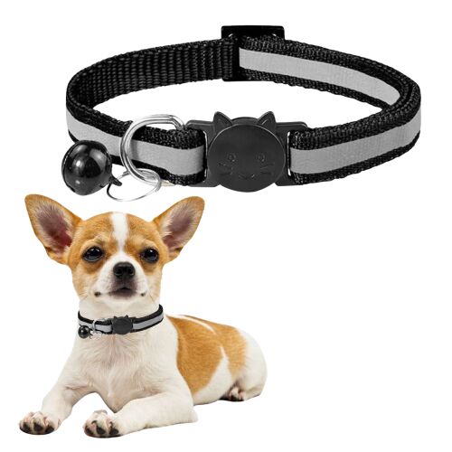 Obroża dla psa kota dzwonek odblask regulowana solidna mocna uniwersalna PetJet 144836594