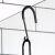 Fekete fém zuhanypolc, függő 144836813