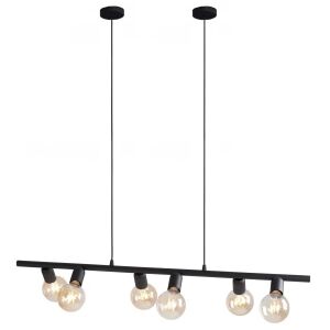 Lampa sufitowa żyrandol wisząca salonu kuchni czarna pokoju loft nowoczesna 144837809 - Lámpa & Világítás