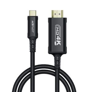 Audio-video kábel USB-C - HDMI 4K 60Hz HDR 1,8m - fekete 144838687 - HDMI kábel