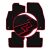 Opel Corsa D autószőnyegek piros szegéllyel kollázs