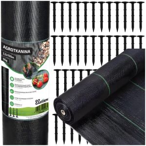 Agrotkanina agrowłóknina ściółkująca przeciw chwastom 3,2x100m 90g szpilki