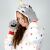 Rękawiczki pazury łapy przebranie strój ciepłe snowboard kigurumi szare 144839649