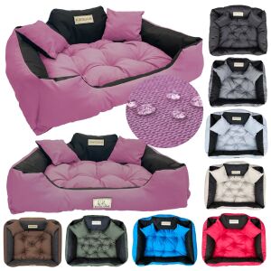 Legowisko dla psa kojec KINGDOG 100x75 cm personalizowane wodoodporne różowe 144839747 - Kutyafekhely