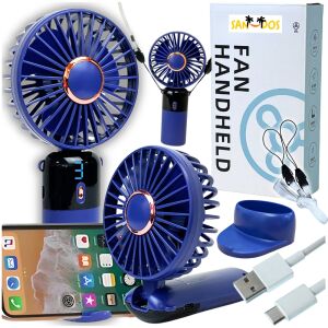 Wiatrak wiatraczek wentylator mini przenośny mobilny ręczny usb podstawka