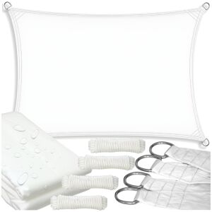 Żagiel markiza daszek przeciwsłoneczny na taras balkon uv słońce biały 4x3m