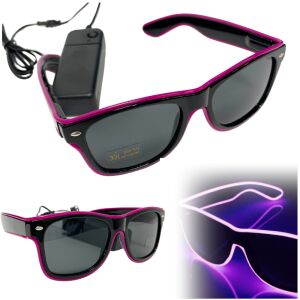 Świecące okulary led imprezowe sylwester śmieszne okulary przeciwsłoneczne