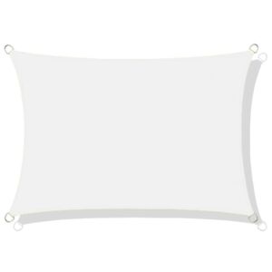 Napellenző vitorla, vízálló nejlon, 3x2m, fehér