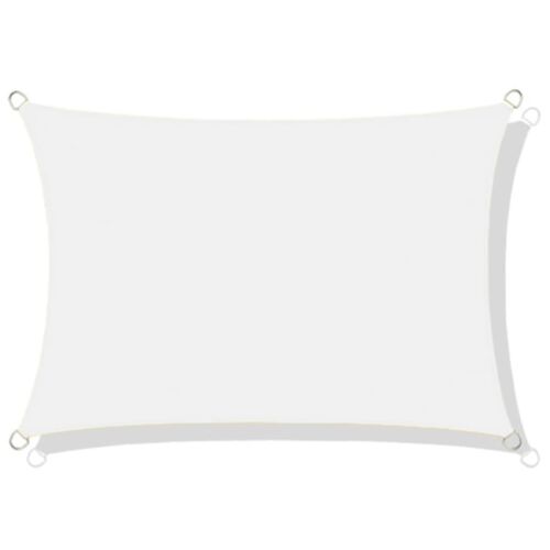 Napellenző vitorla, vízálló nejlon, 3x2m, fehér