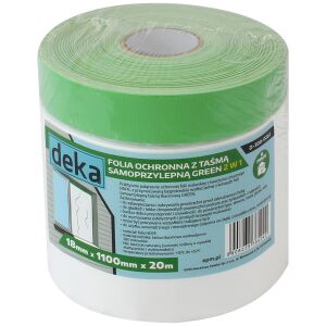 VÉDŐFÓLIA ZÖLD SZALAGGAL KÜLTÉRI HASZNÁLATRA 110CM*20M - D-300-0261