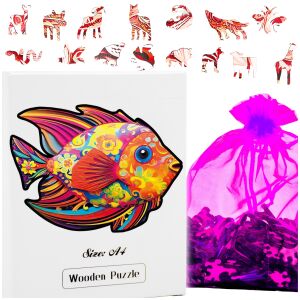 Puzzle drewniane dorosłych dzieci zwierzęta układanka prezent dzień ojca