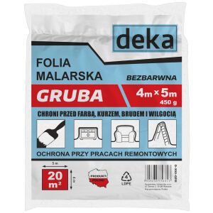 VASTAG FESTŐFÓLIA, SZÍNTELEN, 4*5M, 450G - D-300-0215