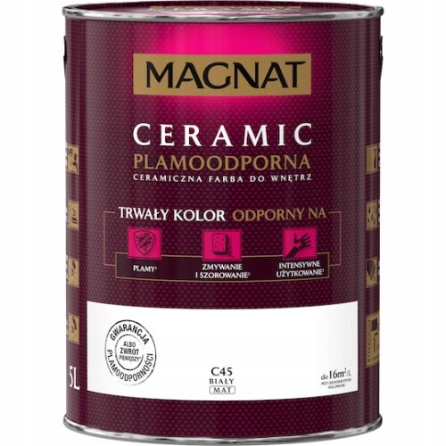 Magnat Ceramic C45 5L foltálló kerámiafesték, fehér 144847744